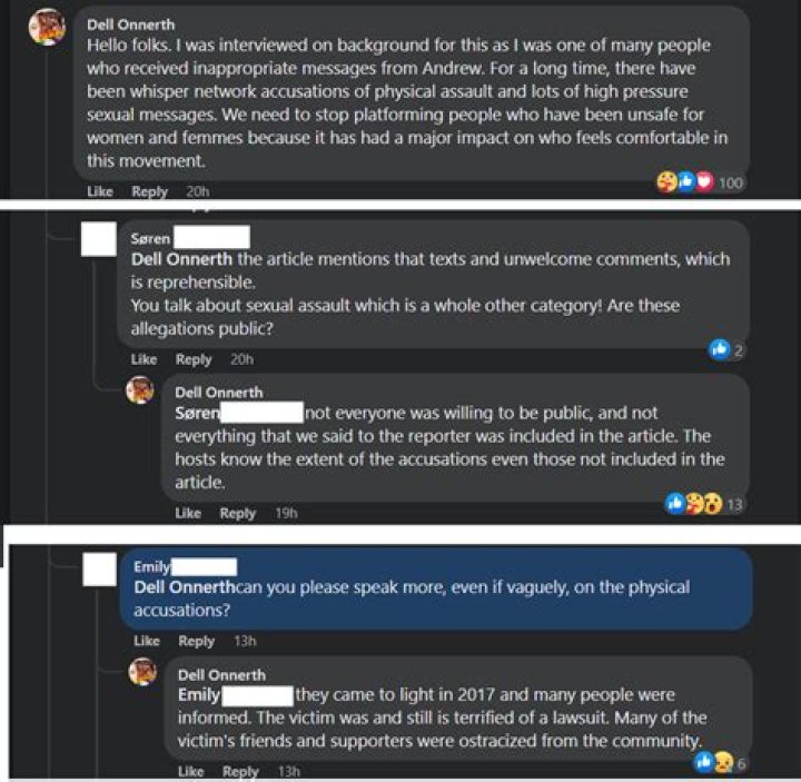 Andrew Torrez Reddit | Opening Arguments: Allegations